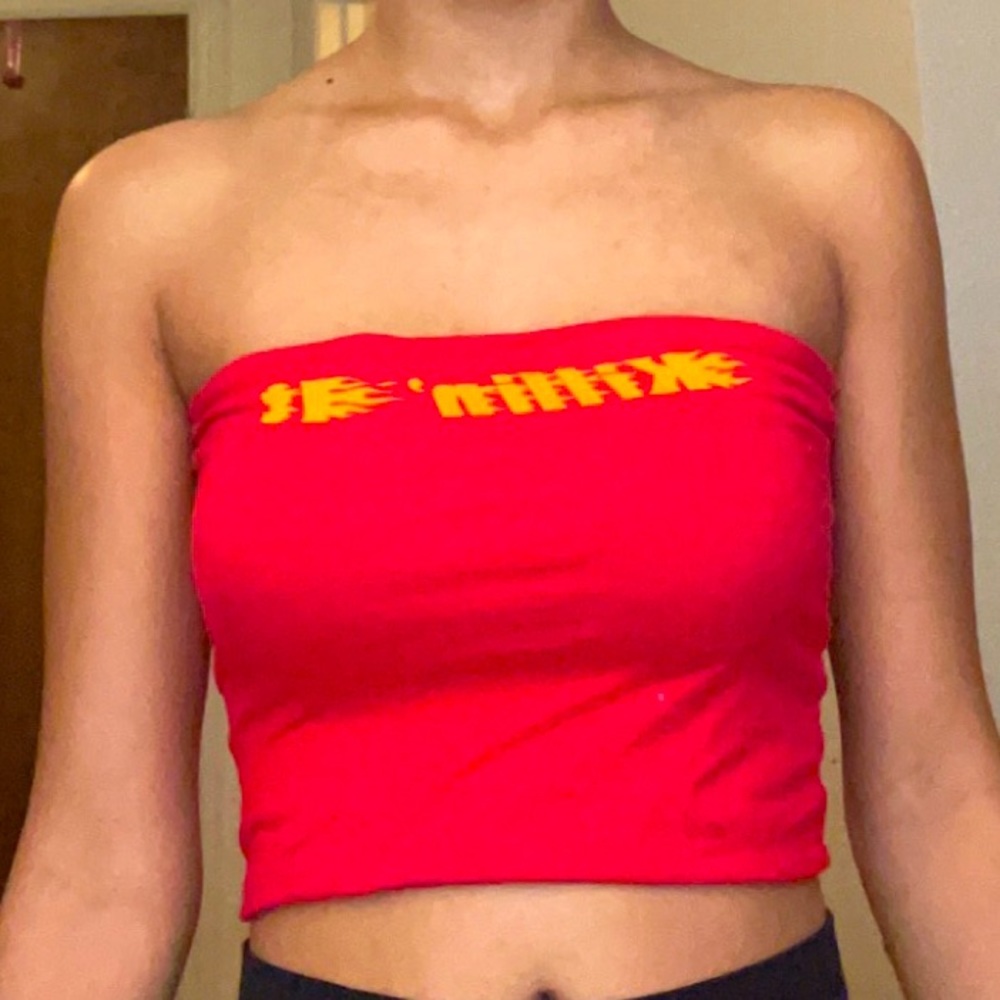 Killin it printed tube top